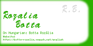 rozalia botta business card